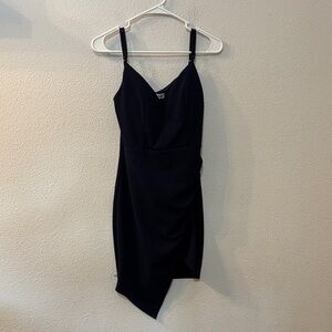 Emerald Sundae Asymmetrical Navy Blue Dress